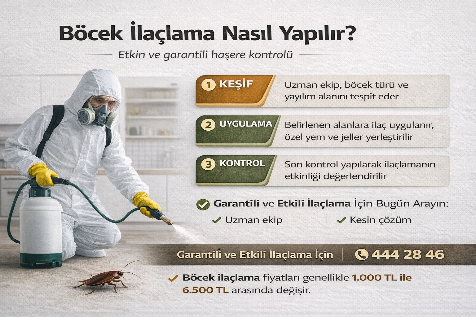 Böcek İlaçlama Nasıl Yapılır