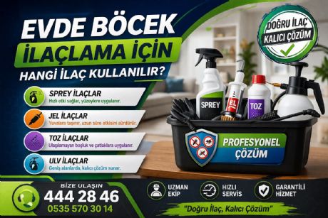 Evde Böcek İlaçlama İçin Hangi İlaç Kullanılır