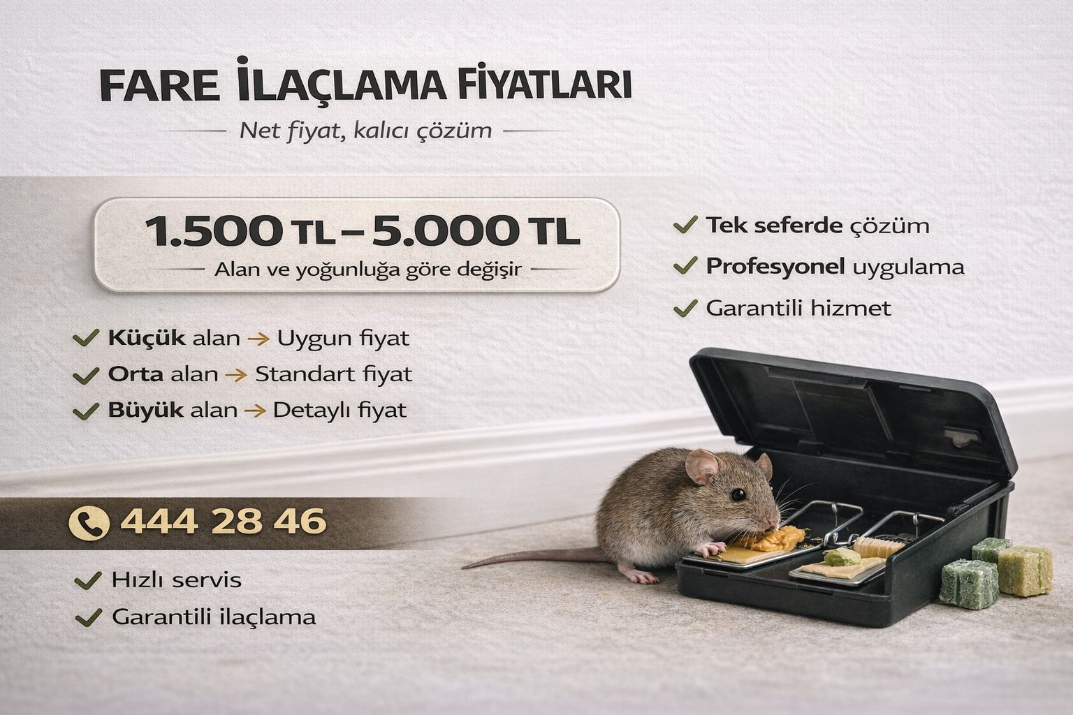 Fare İlaçlama Fiyatları
