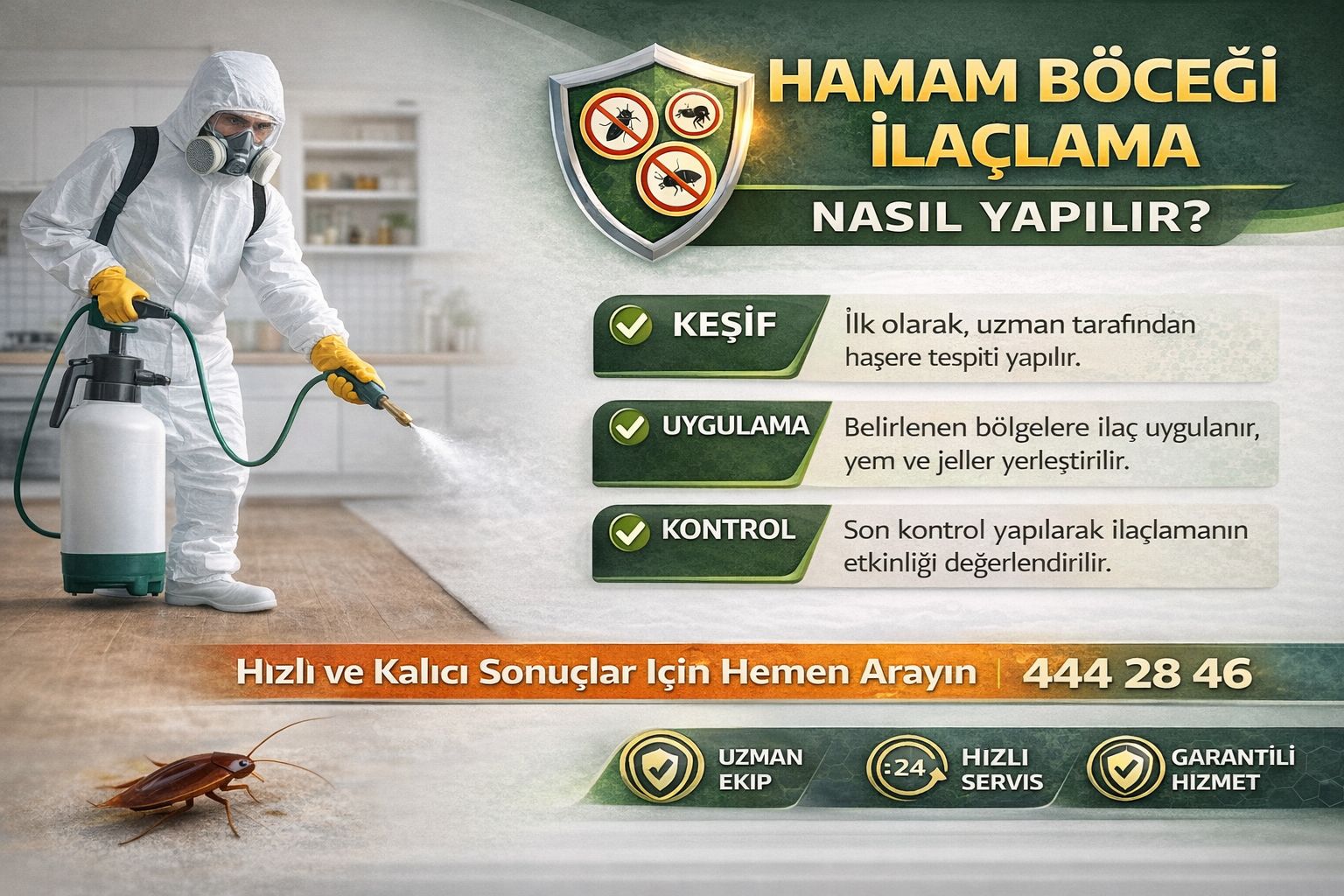 Hamam Böceği İlaçlama Nasıl Yapılır